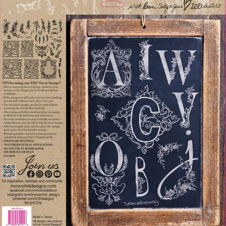 Alphabellies | IOD Decor Stamp