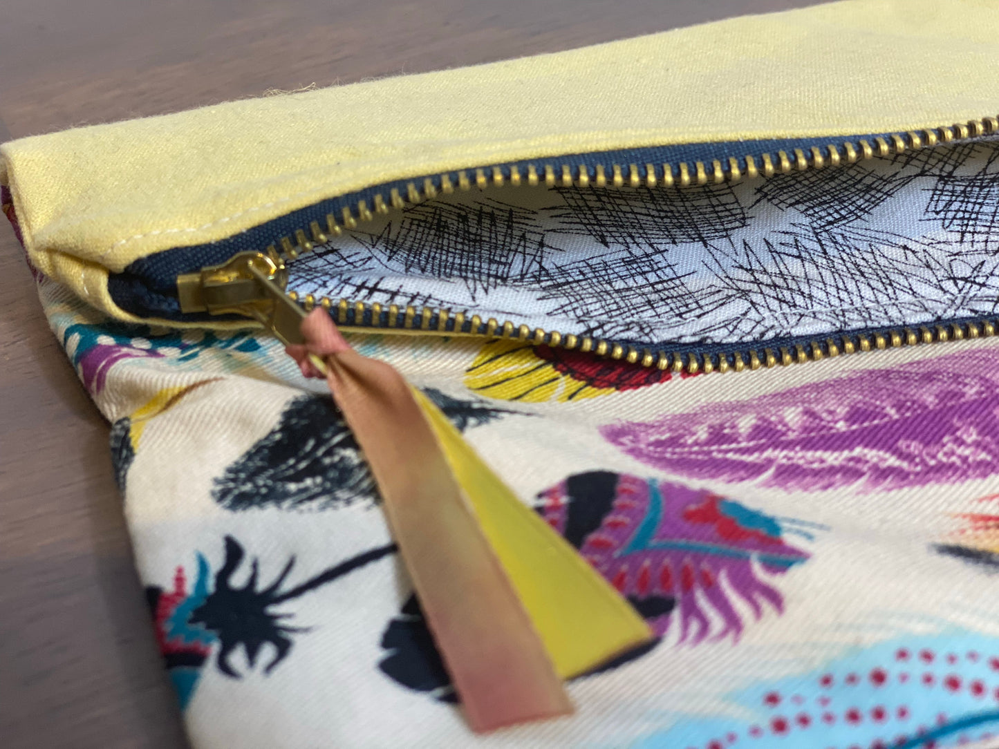 Angled Folded Clutch Purses