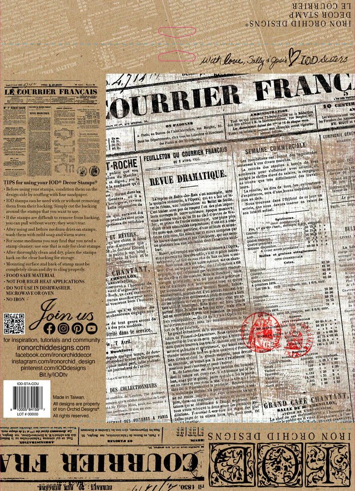 Le Courrier | IOD Decor Stamp