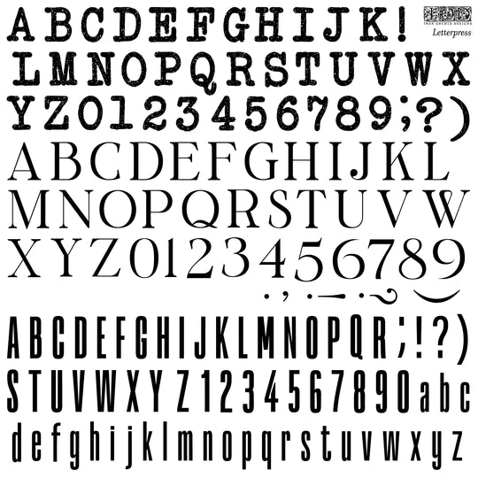 Letterpress | IOD Decor Stamp