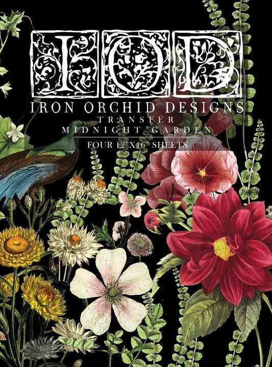 Midnight Garden Decor Transfer | IOD