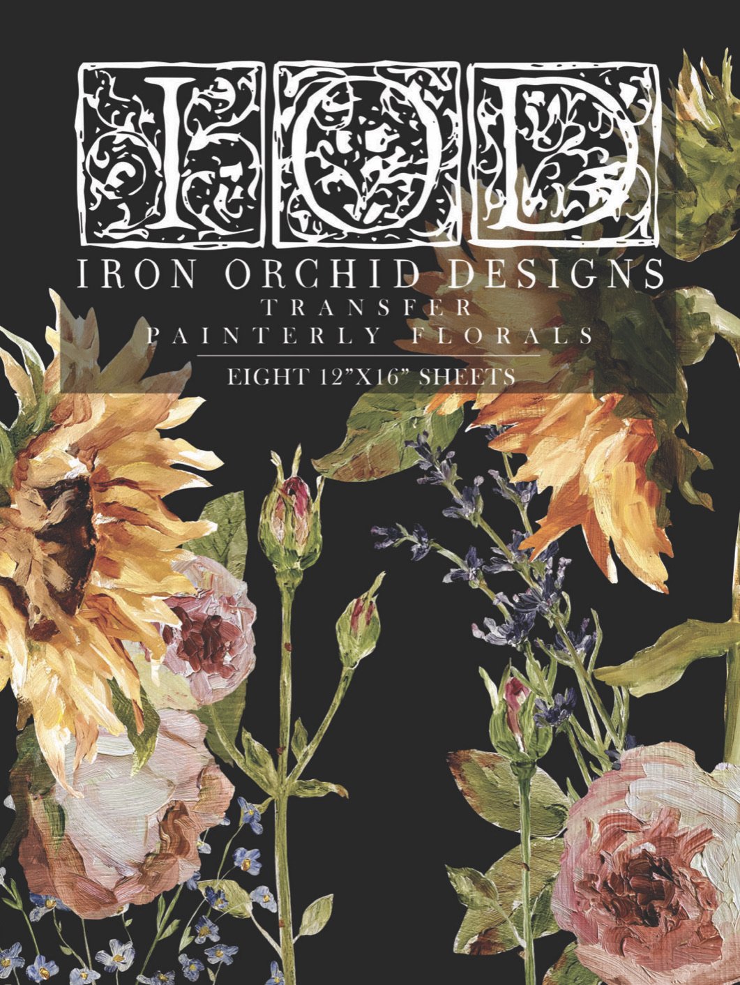 Painterly Florals Decor Transfer | IOD