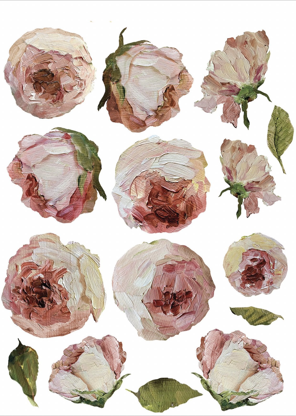 Painterly Florals Decor Transfer | IOD