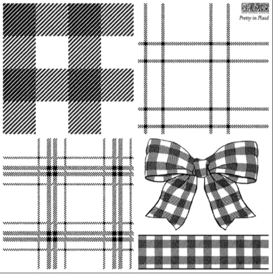 Pretty in Plaid | IOD Decor Stamp