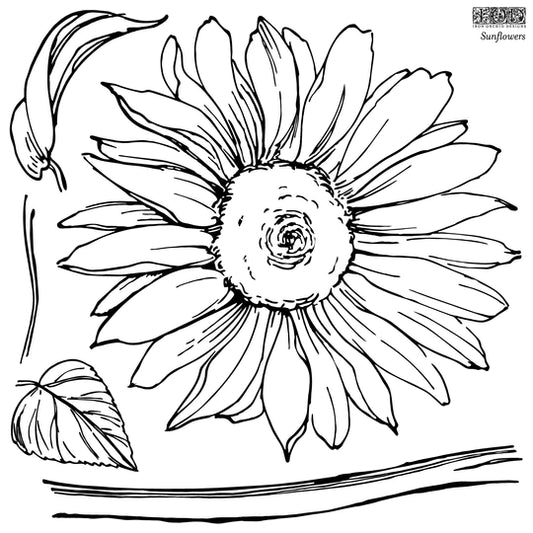 Sunflowers | IOD Decor Stamp