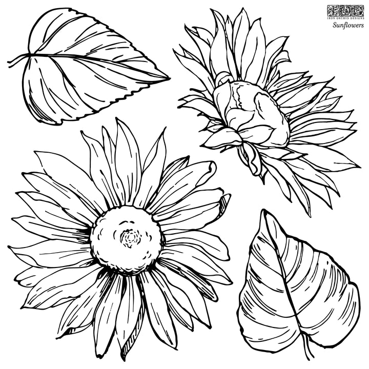 Sunflowers | IOD Decor Stamp