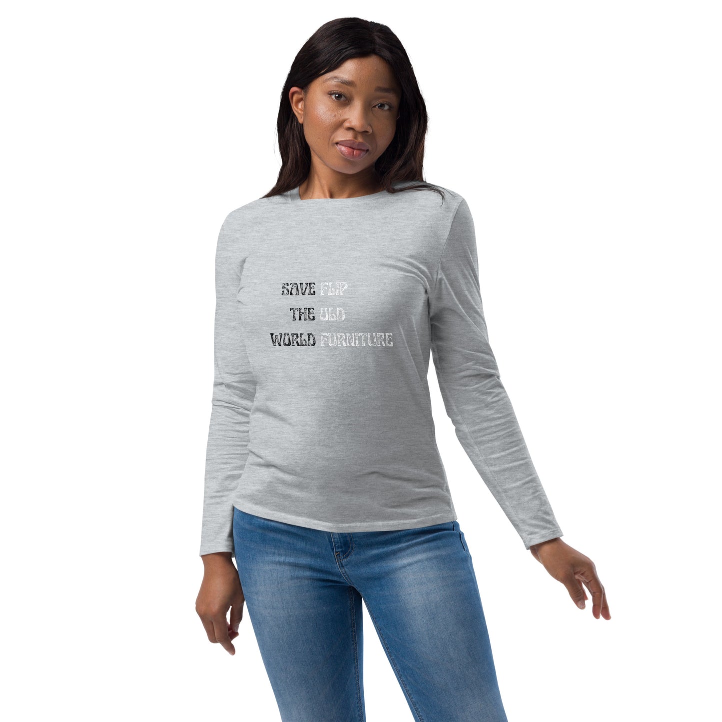 Save the World Unisex fashion long sleeve shirt