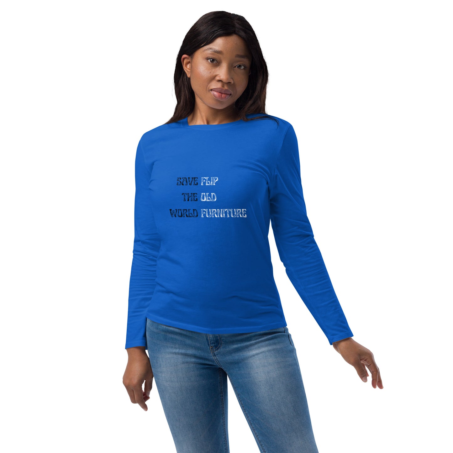 Save the World Unisex fashion long sleeve shirt