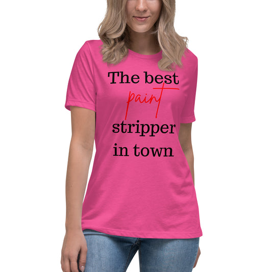 Stripper Black Font Women's Relaxed T-Shirt