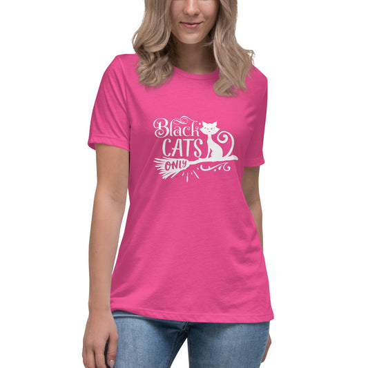 Black Cats Only Women's Relaxed T-Shirt