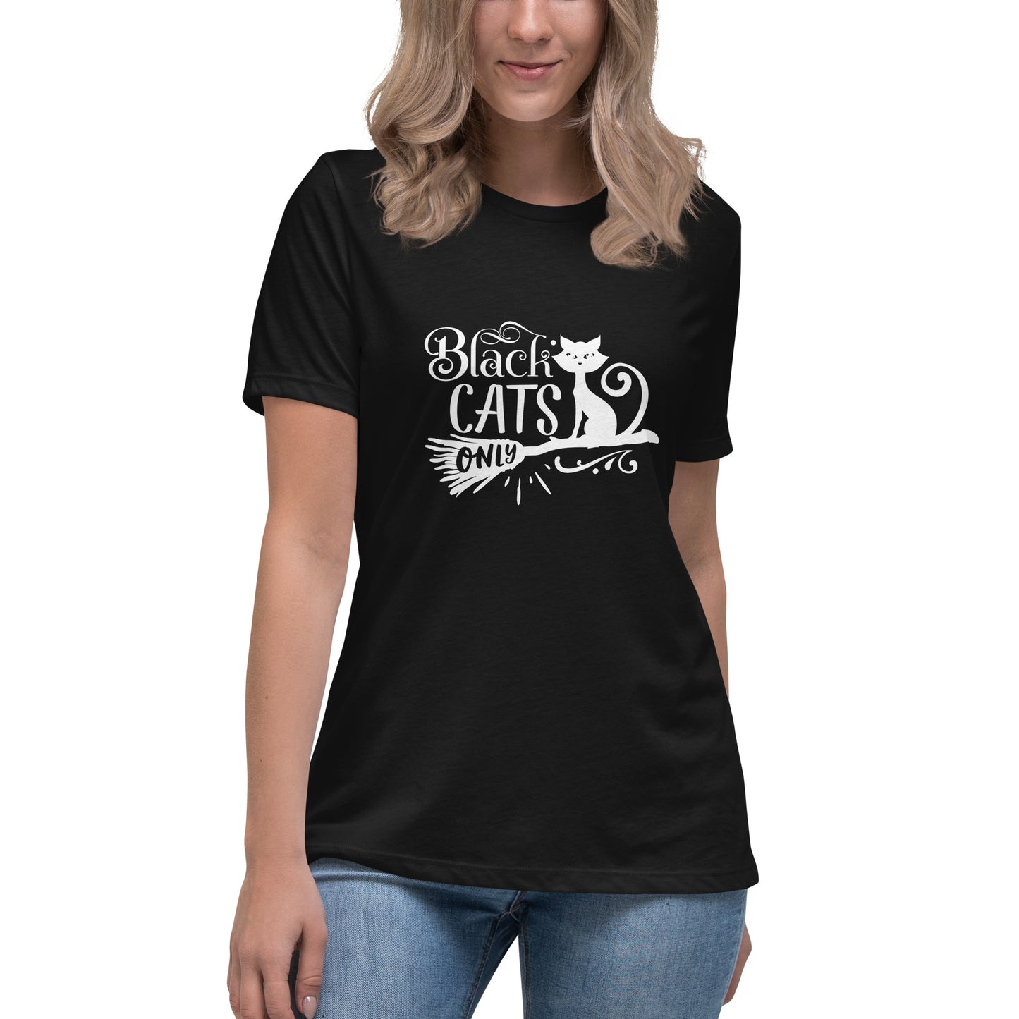 Black Cats Only Women's Relaxed T-Shirt