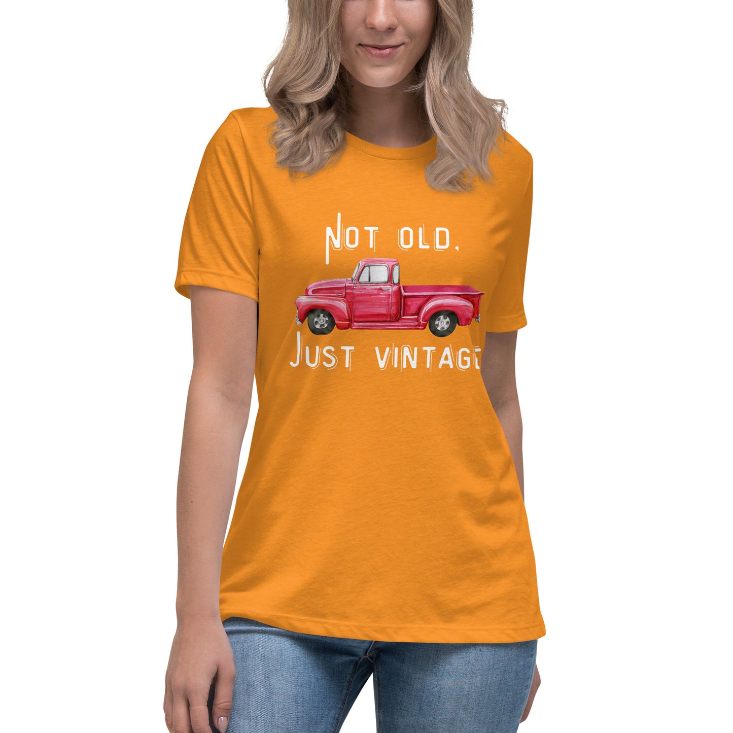 Not Old White Font Women's Relaxed T-Shirt