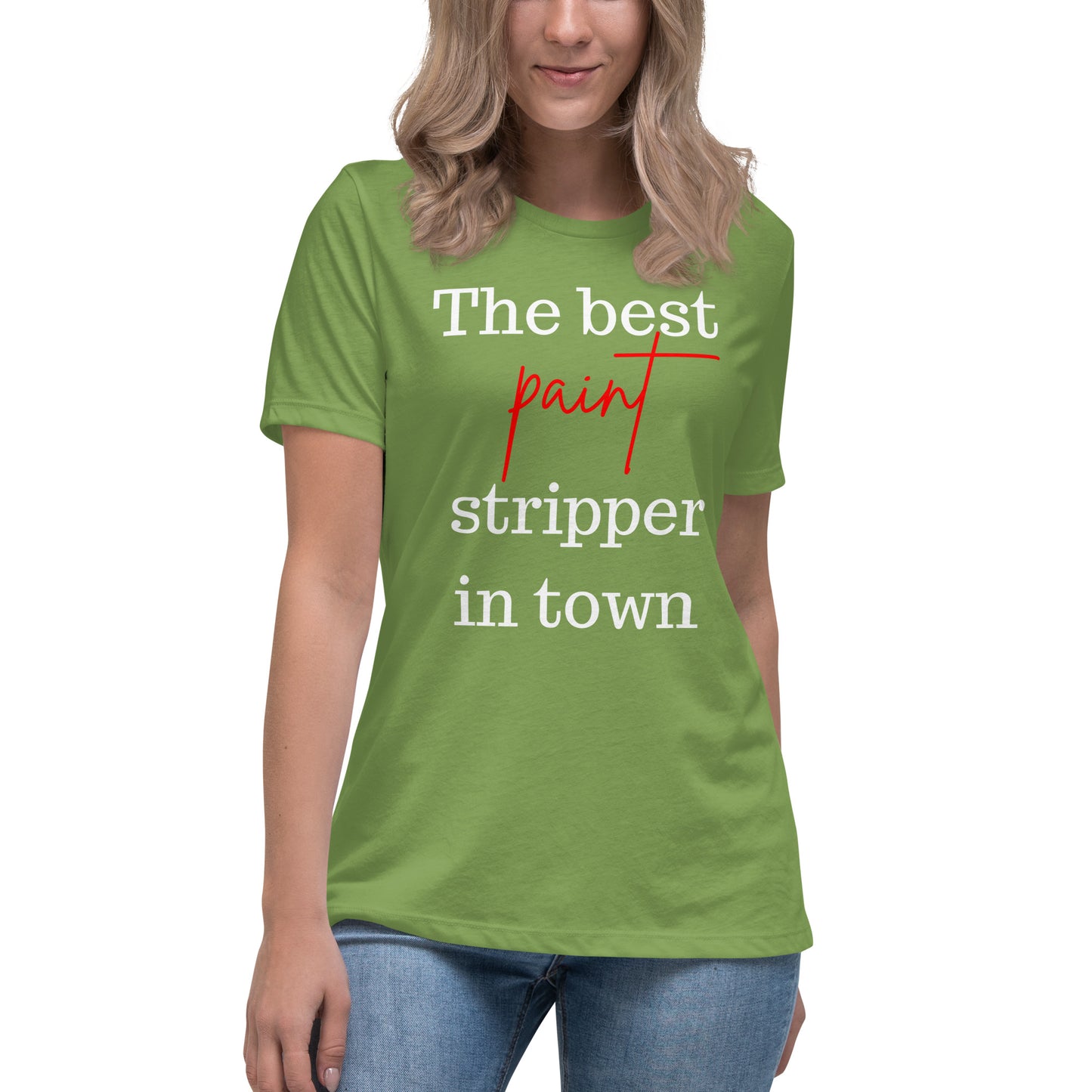 Stripper White Font Women's Relaxed T-Shirt
