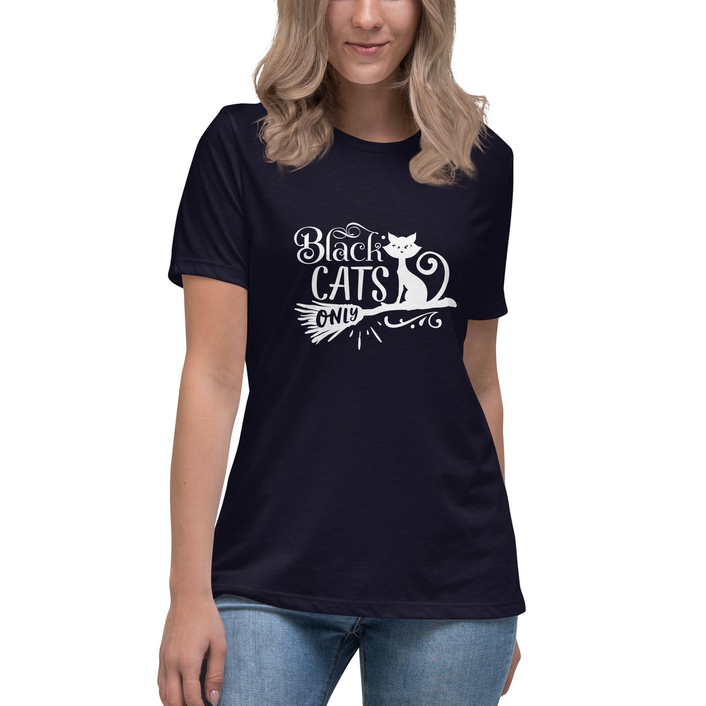 Black Cats Only Women's Relaxed T-Shirt